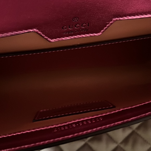 NWT Pink Shiny Gucci Horsebit ‘55 Anaconda Bag Comes with EVERYTHING - Picture 9 of 16